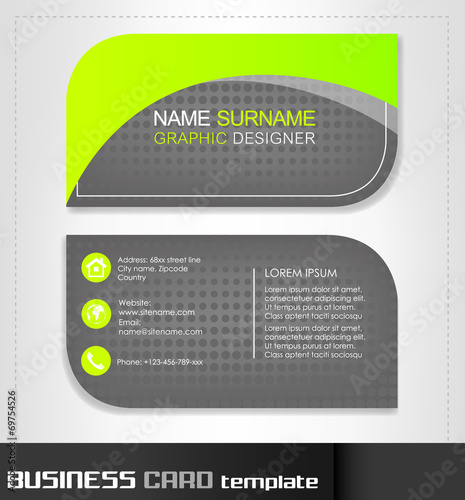 Business card template