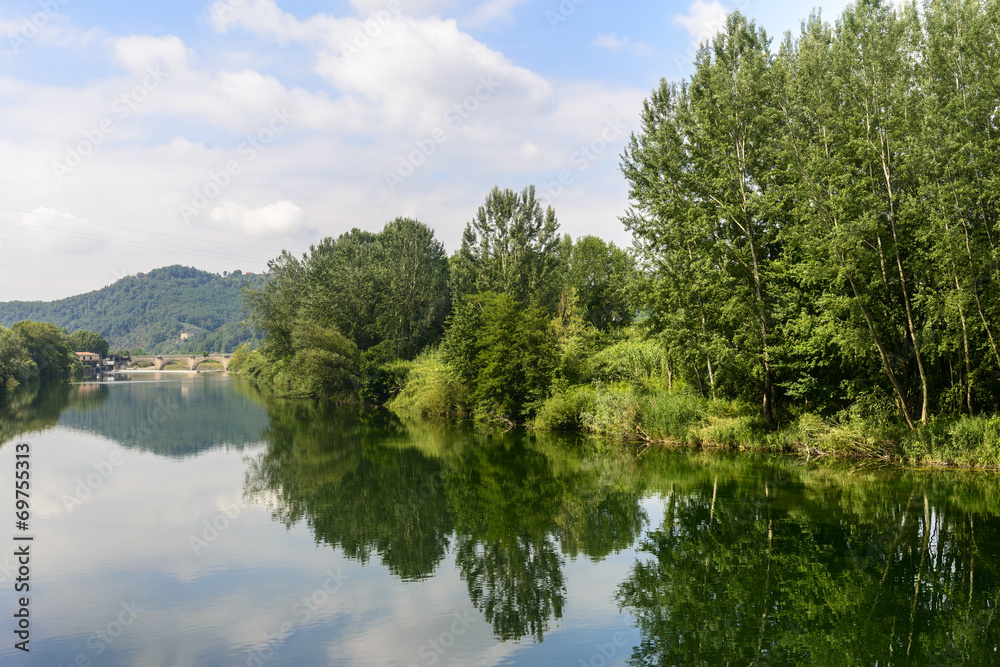 Serchio river, Tuscany (Italy)