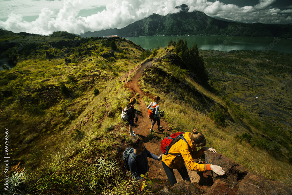 Obraz premium Hikers