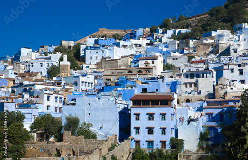 Panoramic view of blue city of Chefchaouen © WH_Pics