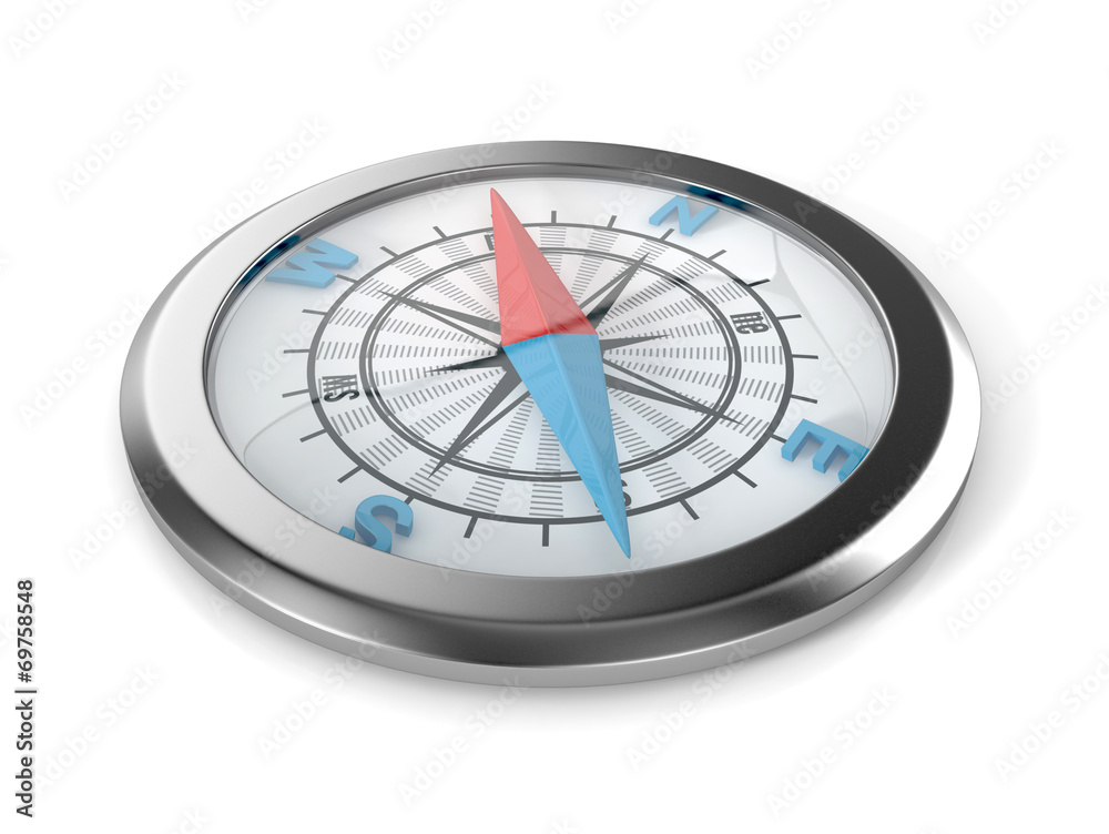 Compass isolated on white background. 3d illustration Compass isolated on white background. 3d illustration