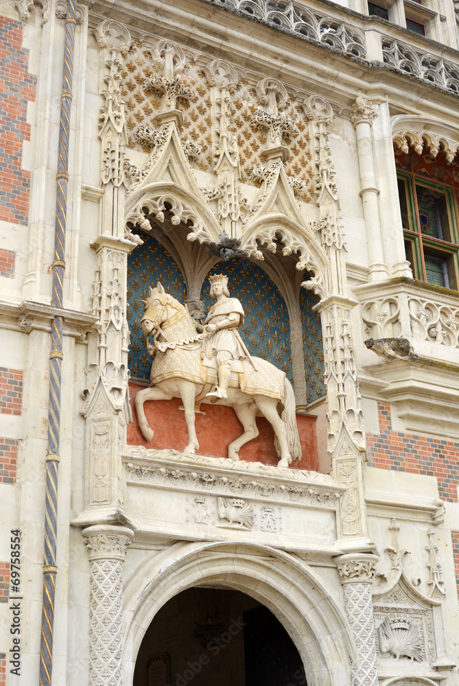 Portal and King Ludwig at Castle Blois