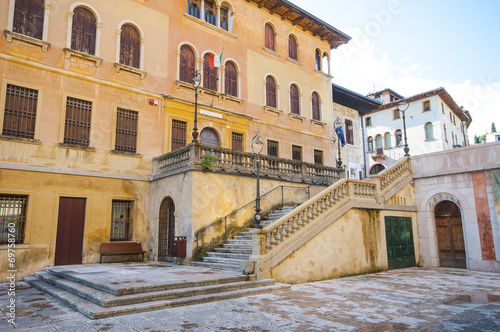 Square in Asolo  typical village near Venice