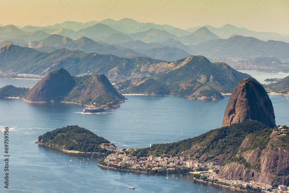 Rio de Janeiro, Brazil.  view from Corcovado