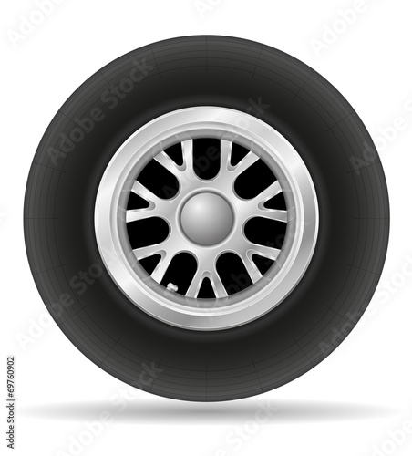 wheel for racing car vector illustration EPS 10