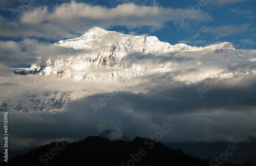Evening view of Gurja Himal - Dhaulagiri Himal - Nepal