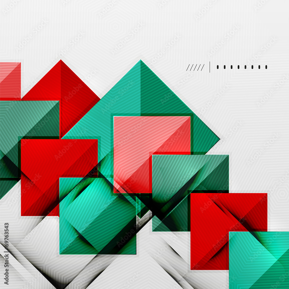 Geometric squares and rhombus futuristic template Geometric squares and rhombus futuristic template