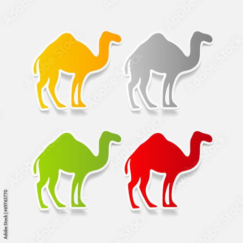 realistic design element  camel