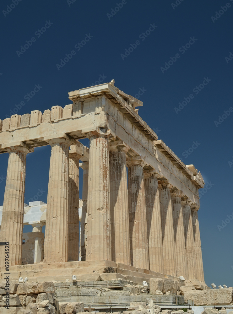 Obraz premium parthenon front part, athens greece