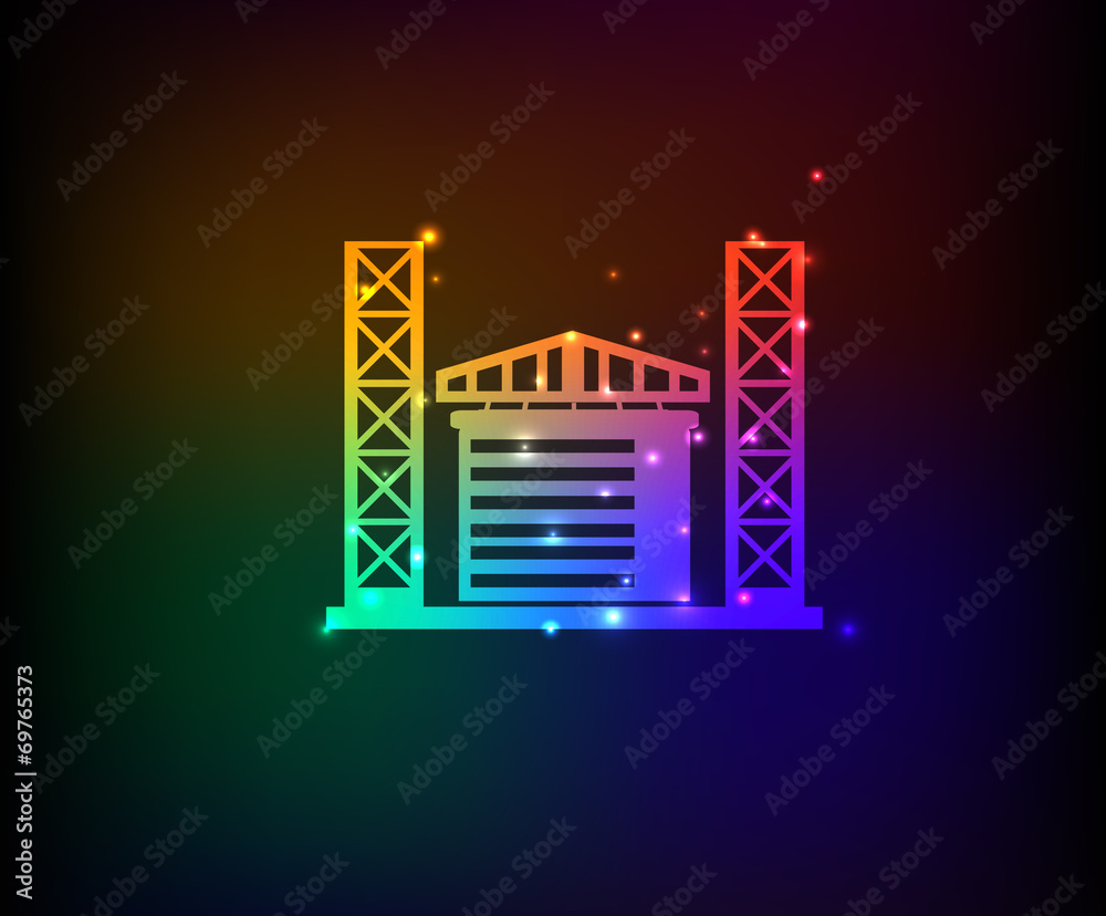 Factory symbol,rainbow vector Factory symbol,rainbow vector