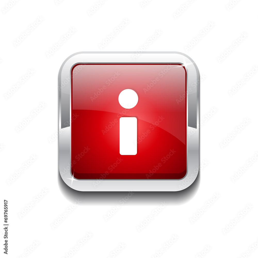 Info Rounded Rectangular Vector Red Web Icon Button Info Rounded Rectangular Vector Red Web Icon Button