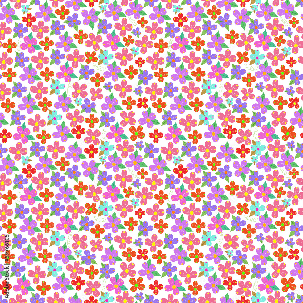 Vector seamless floral pattern Vector seamless floral pattern