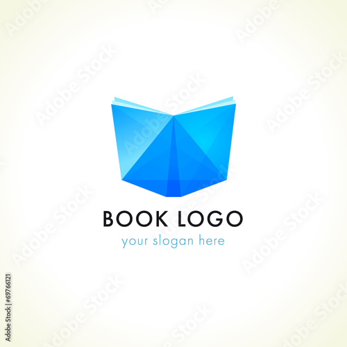 logo for book shop, online learning