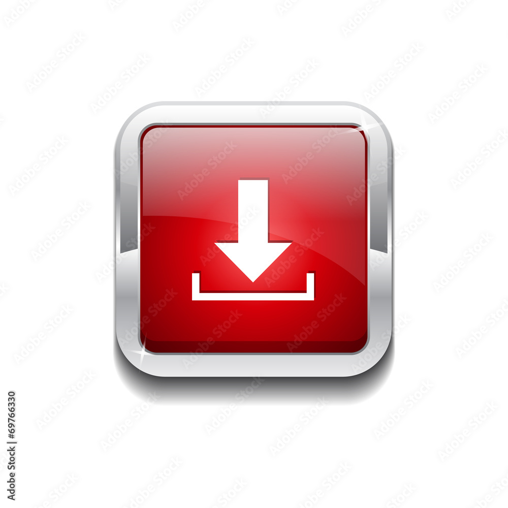 Download Rounded Rectangular Vector Red Web Icon Button Download Rounded Rectangular Vector Red Web Icon Button