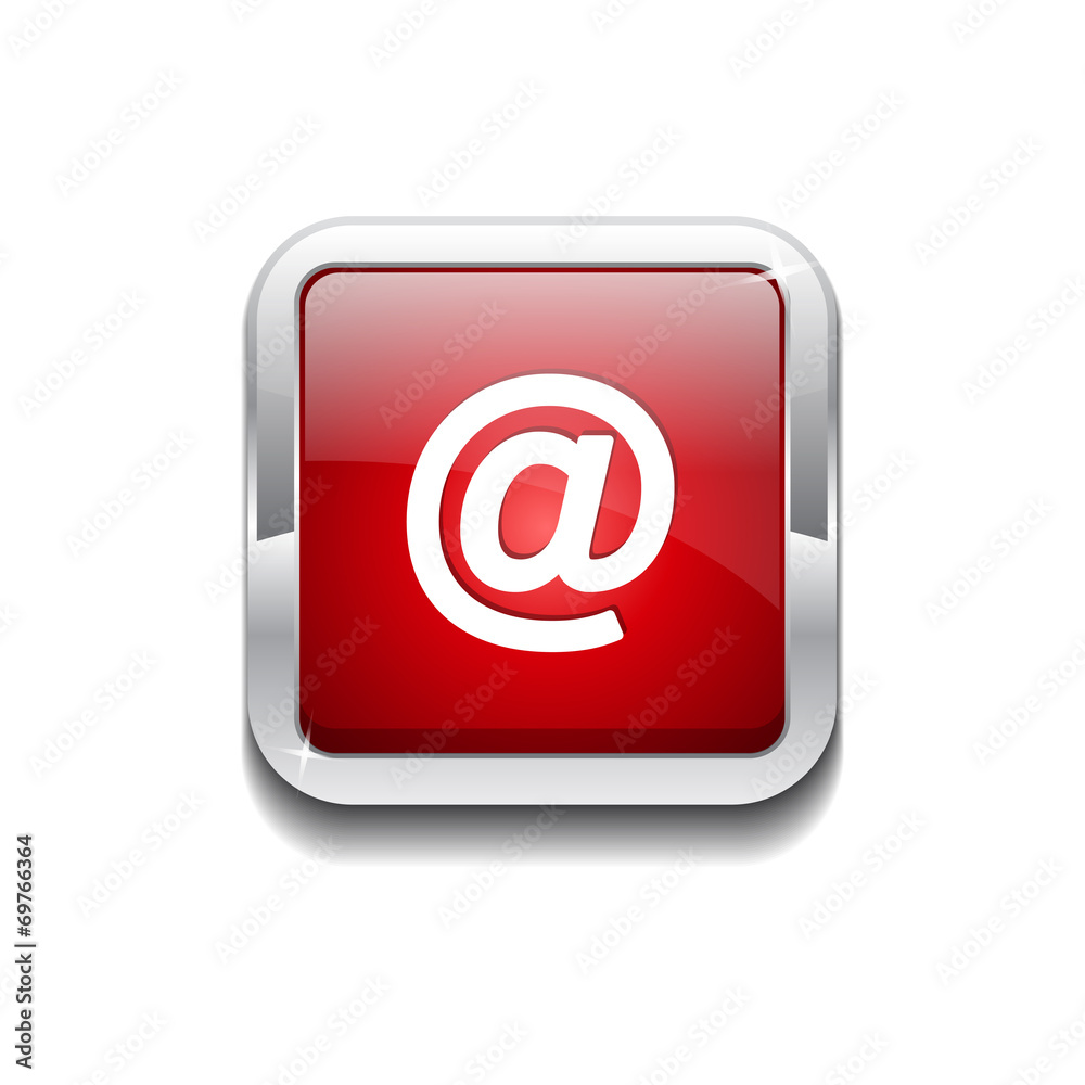 AT Rounded Rectangular Vector Red Web Icon Button AT Rounded Rectangular Vector Red Web Icon Button