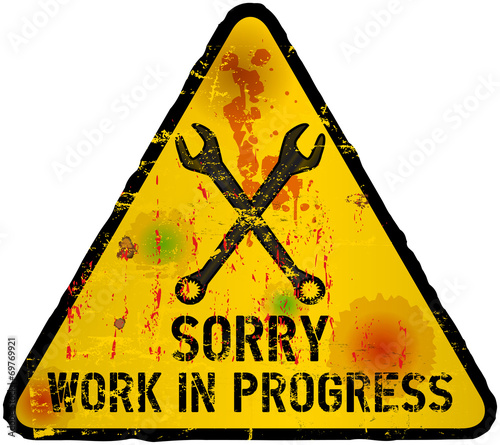 website under construction sign, grungy,vector
