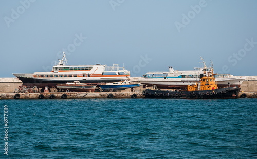 dump old rusty ships sea berth