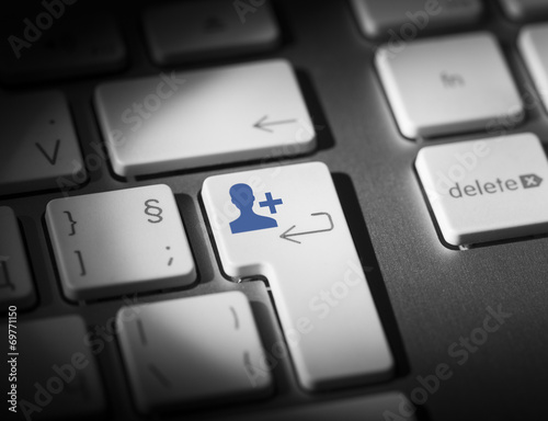 Social media communication concept