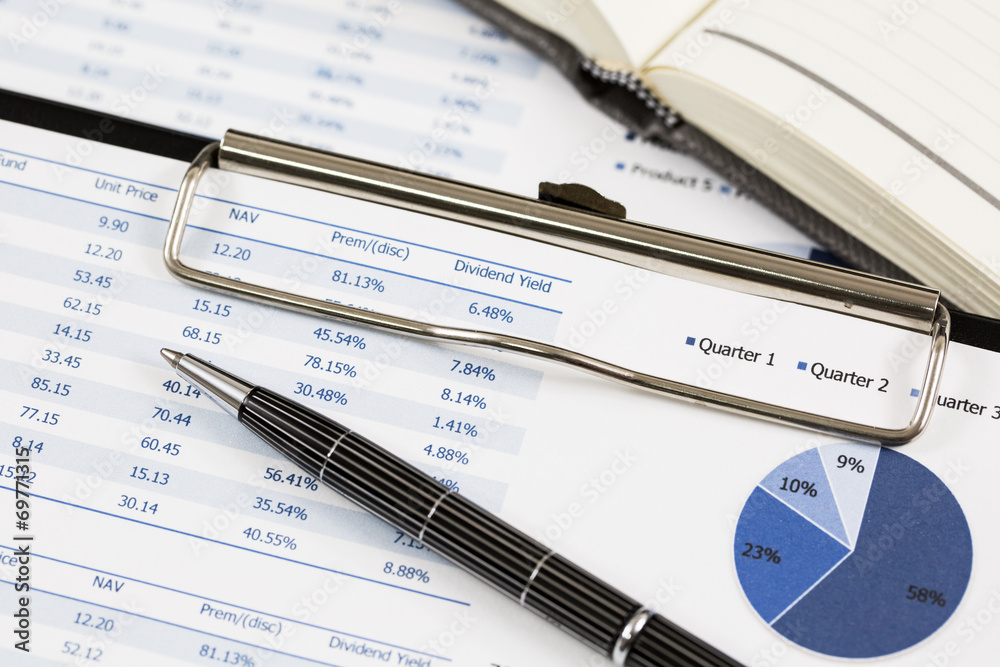 Showing business and financial report. Accounting Showing business and financial report. Accounting