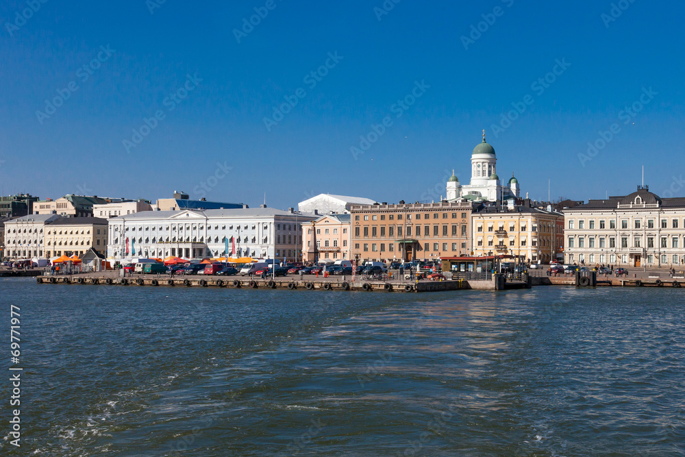 View of Helsinki from the sea