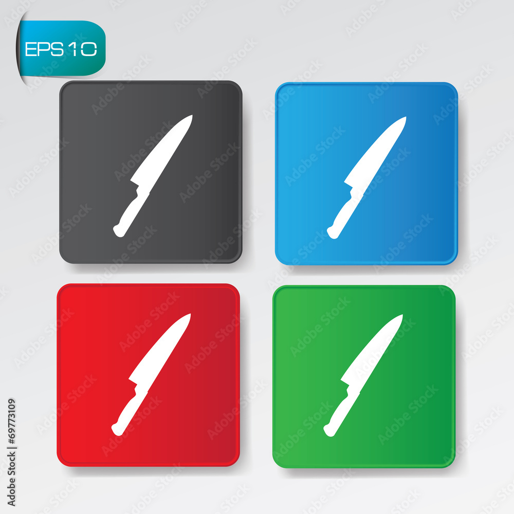 Knife buttons,vector