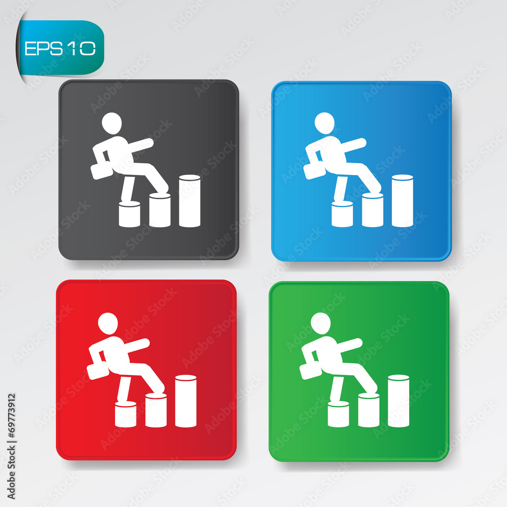 Growth buttons,vector Growth buttons,vector