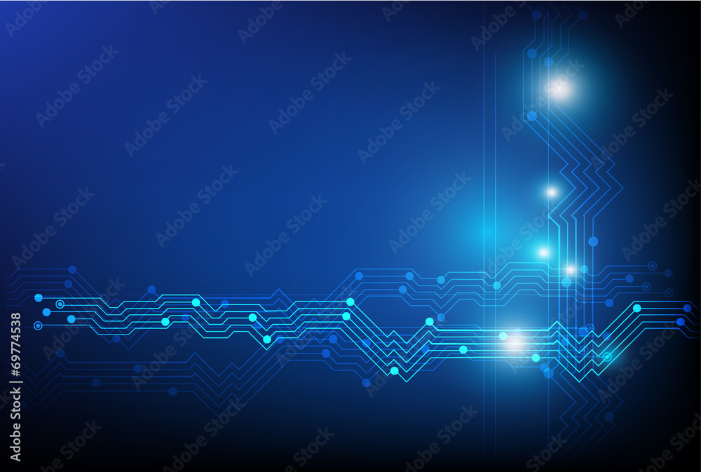 Obraz premium abstract technology line vector background