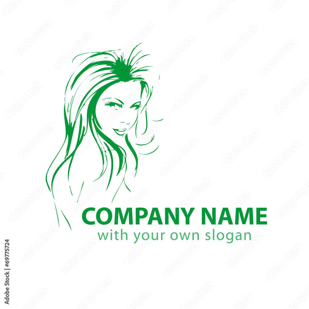 Friseur Kopf Gesicht Logo Silhouette Vektor Friseur Kopf Gesicht Logo Silhouette Vektor