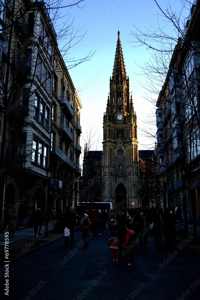 Fototapeta premium Cathedral San Sebastian