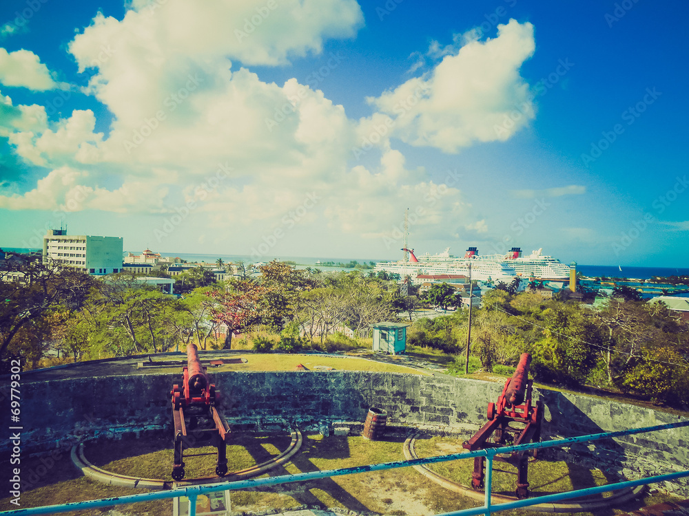Retro look Fort Fincastle Nassau