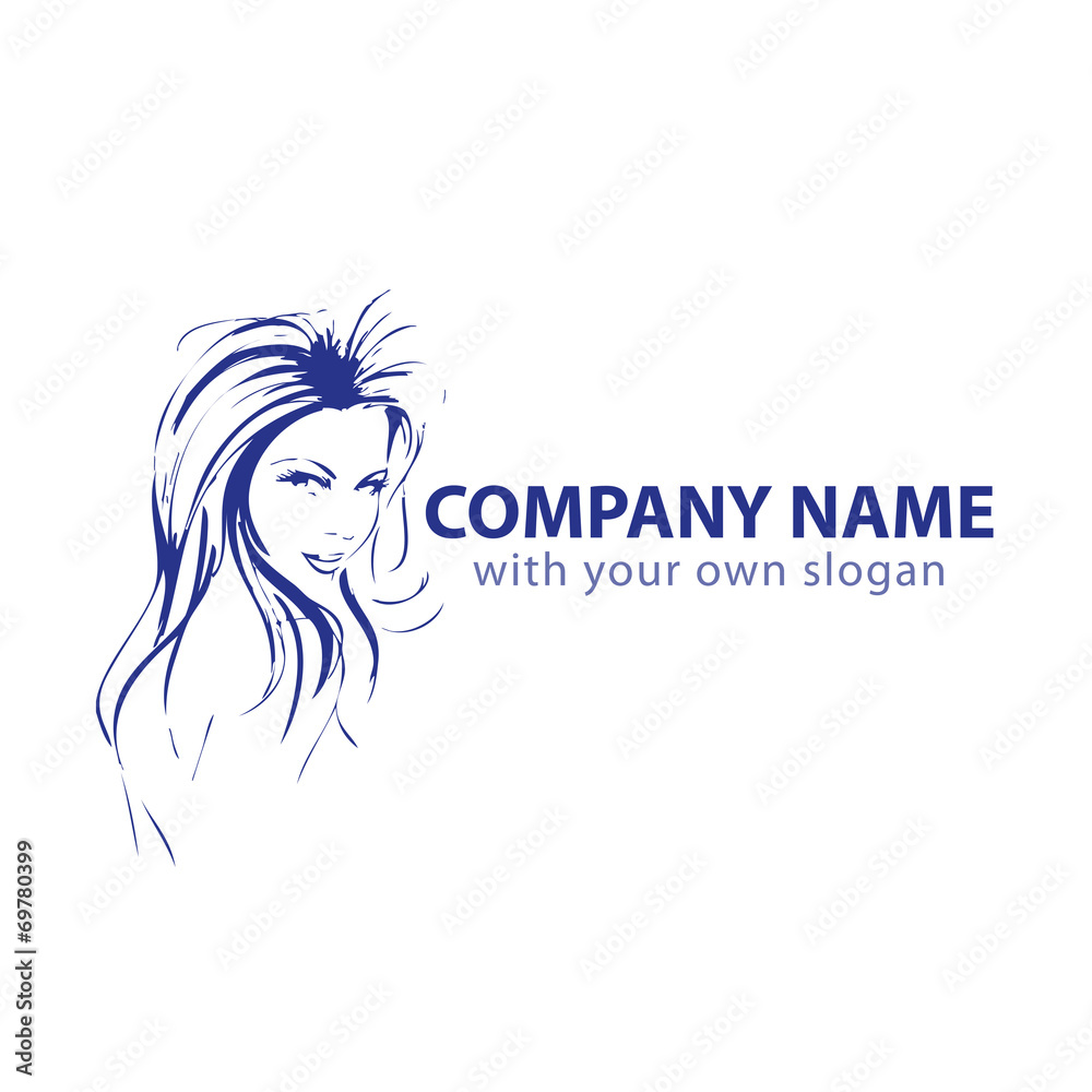 Friseur Kopf Gesicht Logo Silhouette Vektor Friseur Kopf Gesicht Logo Silhouette Vektor