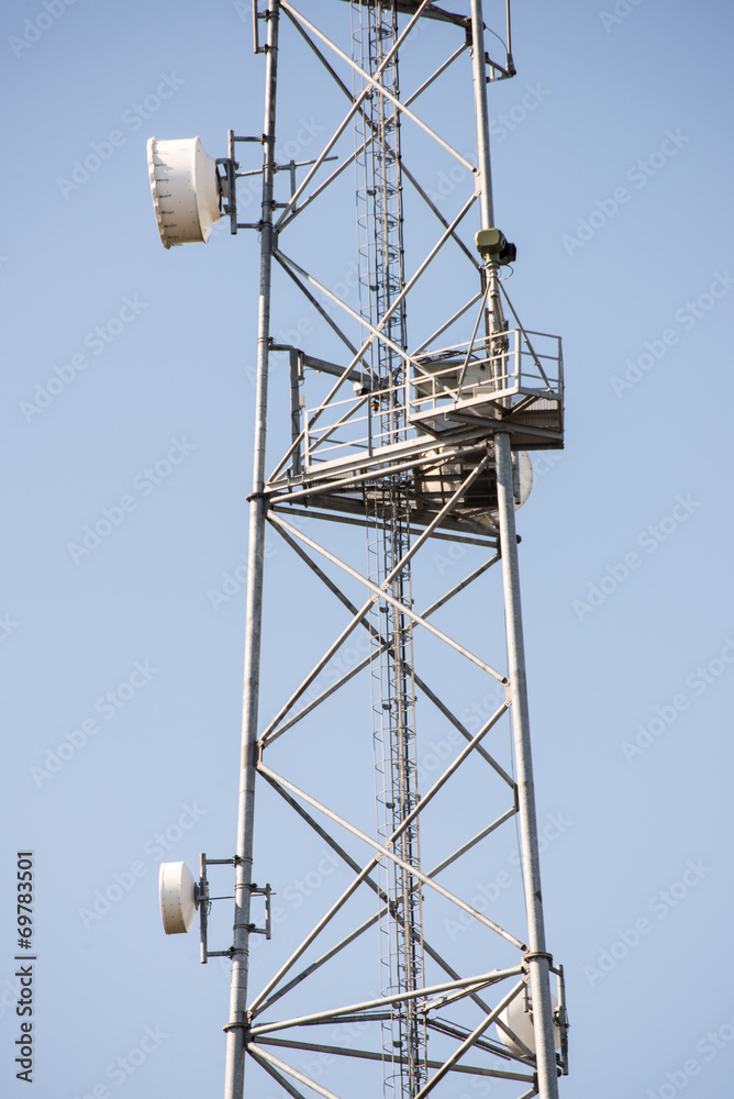 high tower with antenna