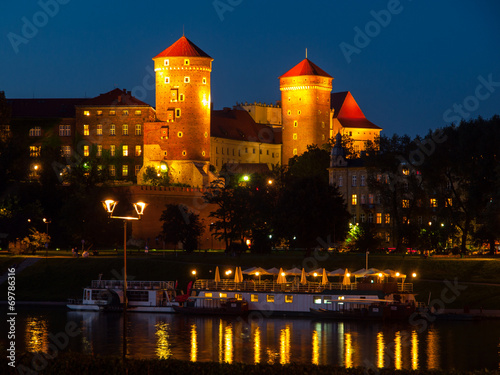Wawel Castle by night #69786316