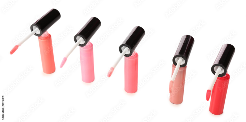 Beautiful lip glosses, close-up Beautiful lip glosses, close-up