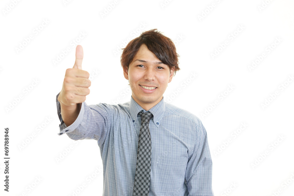 笑顔の男性 笑顔の男性