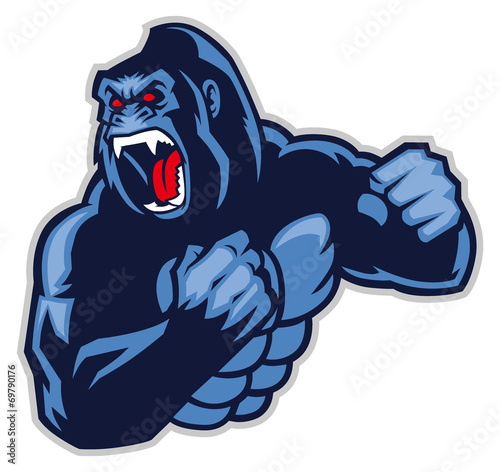 angry big gorilla