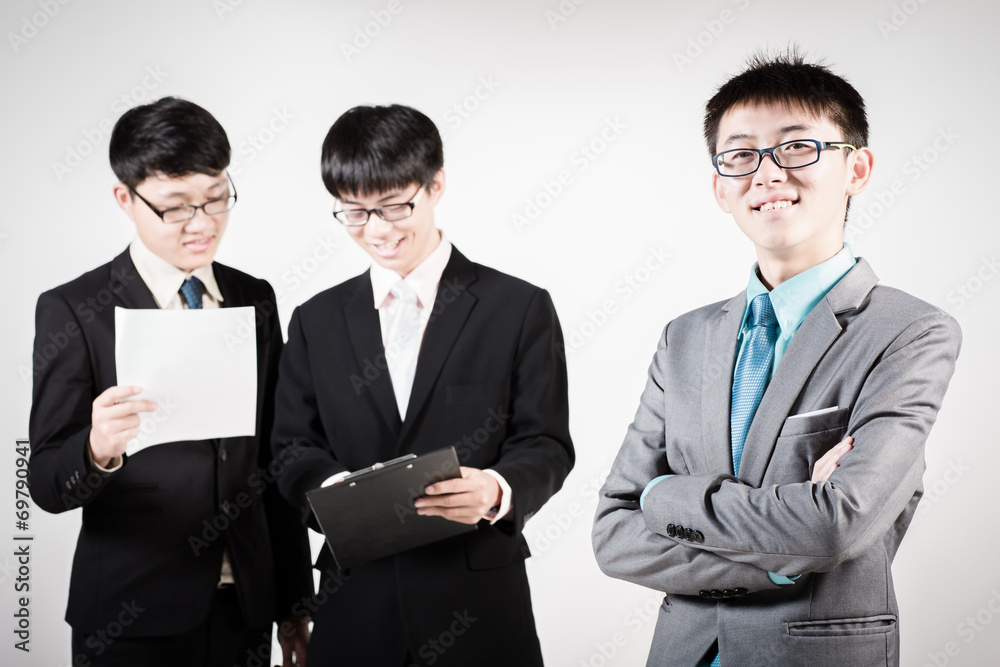 Group of business people. Business team Isolated on white backgr Group of business people. Business team Isolated on white backgr
