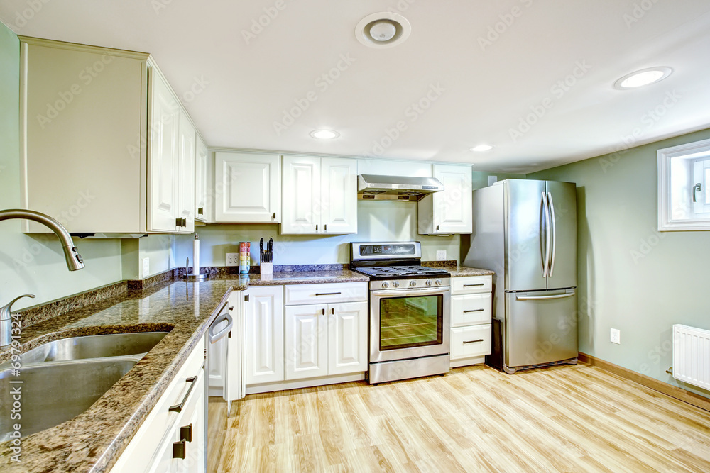 Basement kitchen room. Mother-in-law apartment Basement kitchen room. Mother-in-law apartment