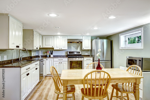 Basement kitchen room. Mother-in-law apartment