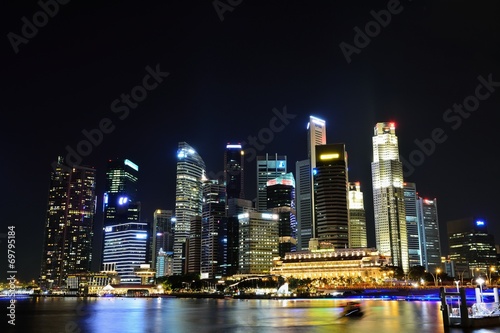 Singapore bay area city view © hit1912
