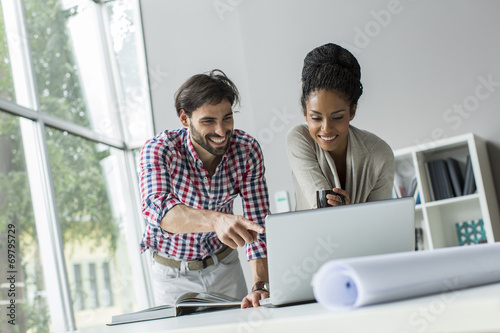 Young people in the office