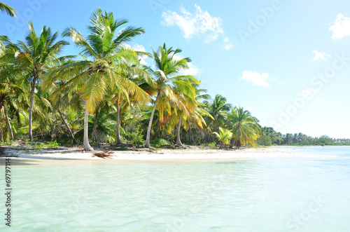 Tropical beach in Dominicana