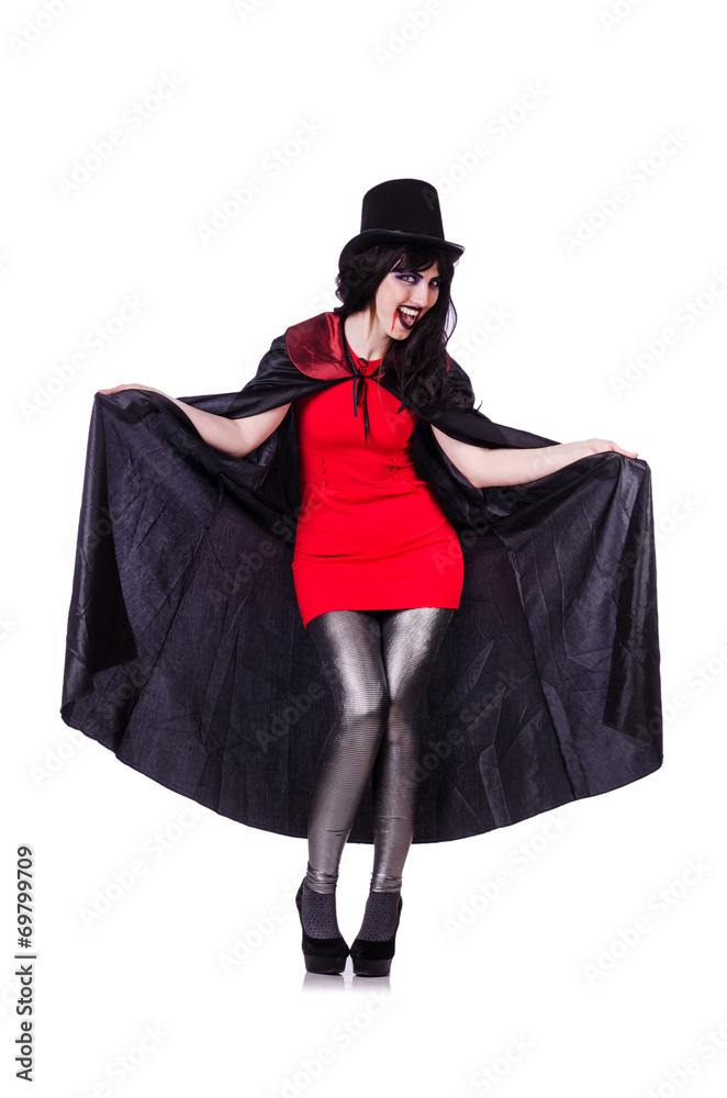 Satan halloween concept isolated on white