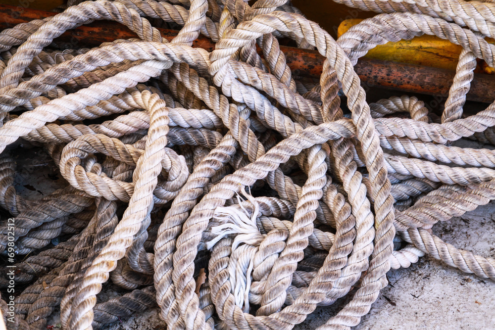old boat's rope