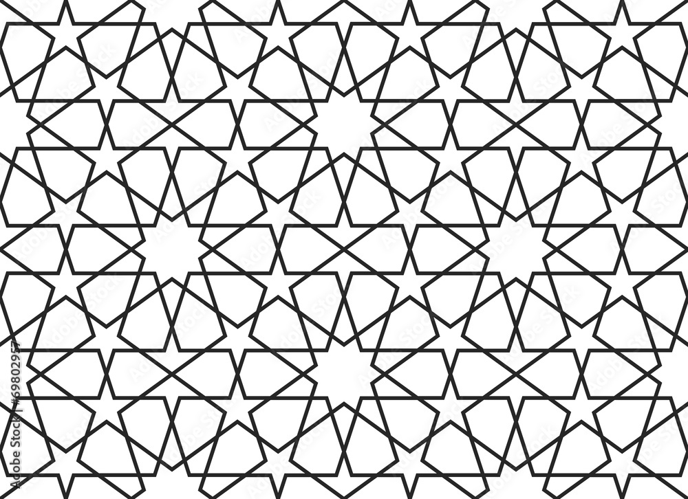 Obraz premium Arabic seamless pattern. Vector ornament