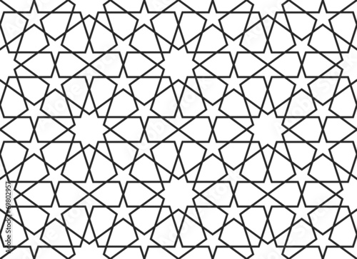 Arabic seamless pattern. Vector ornament