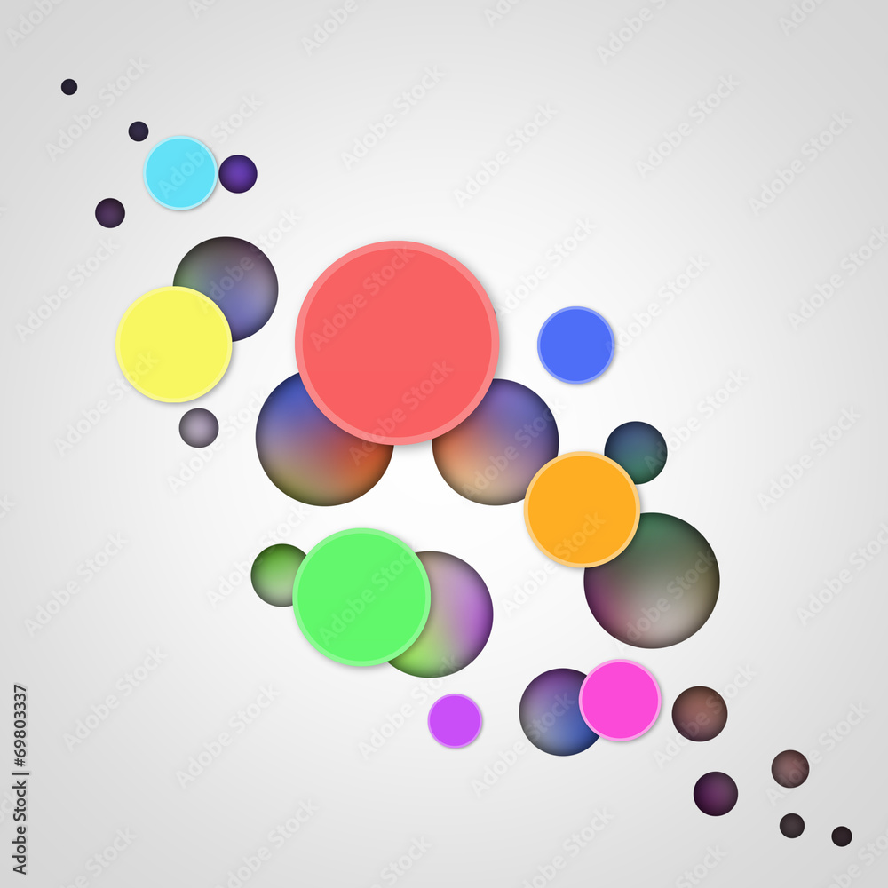 Circles  on abstract  background