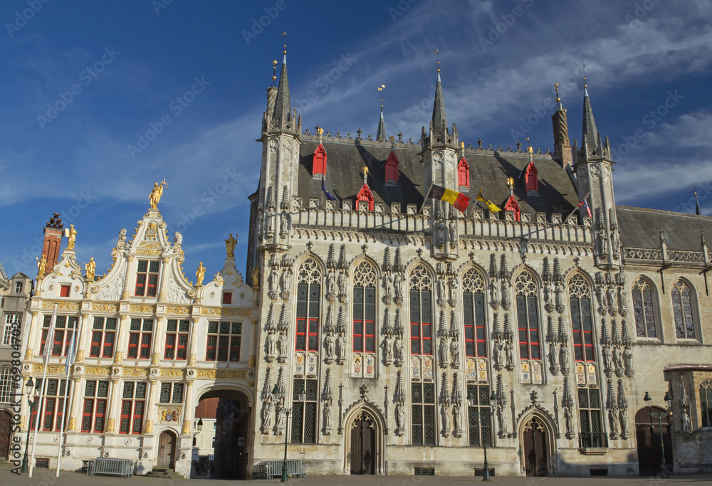 The Town Hall in Bruges (Belgium)