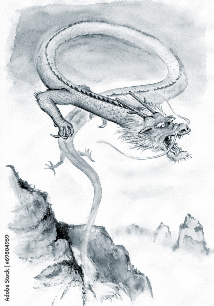 Fototapeta premium 龍の誕生