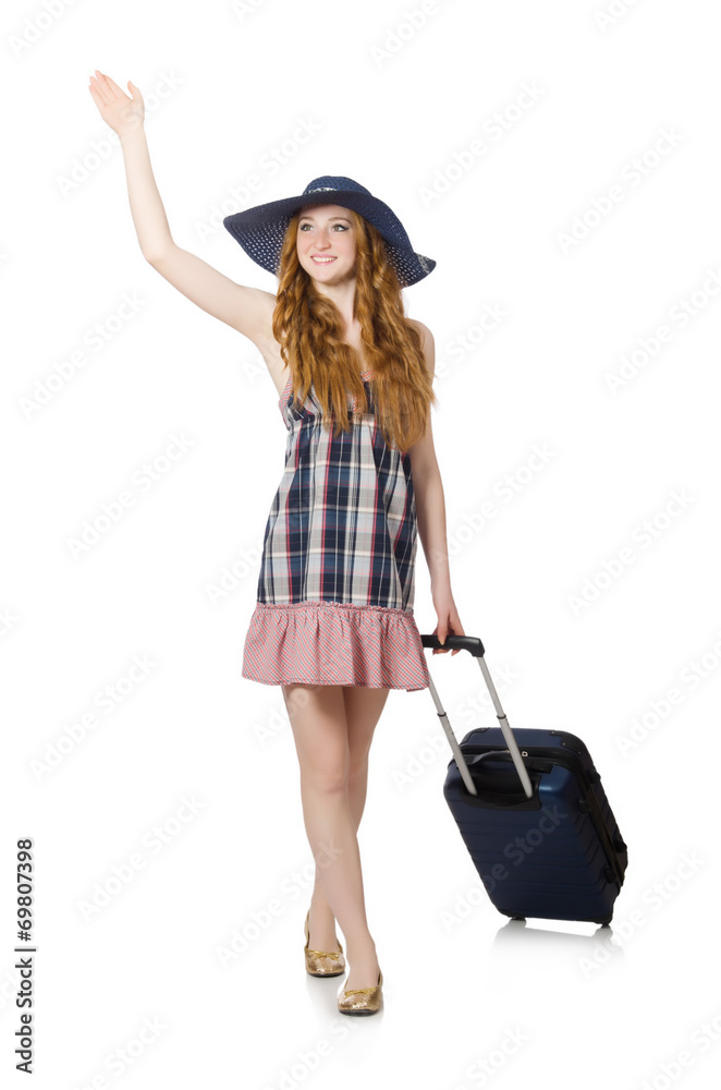 Travelling tourism concept isolated on white Travelling tourism concept isolated on white